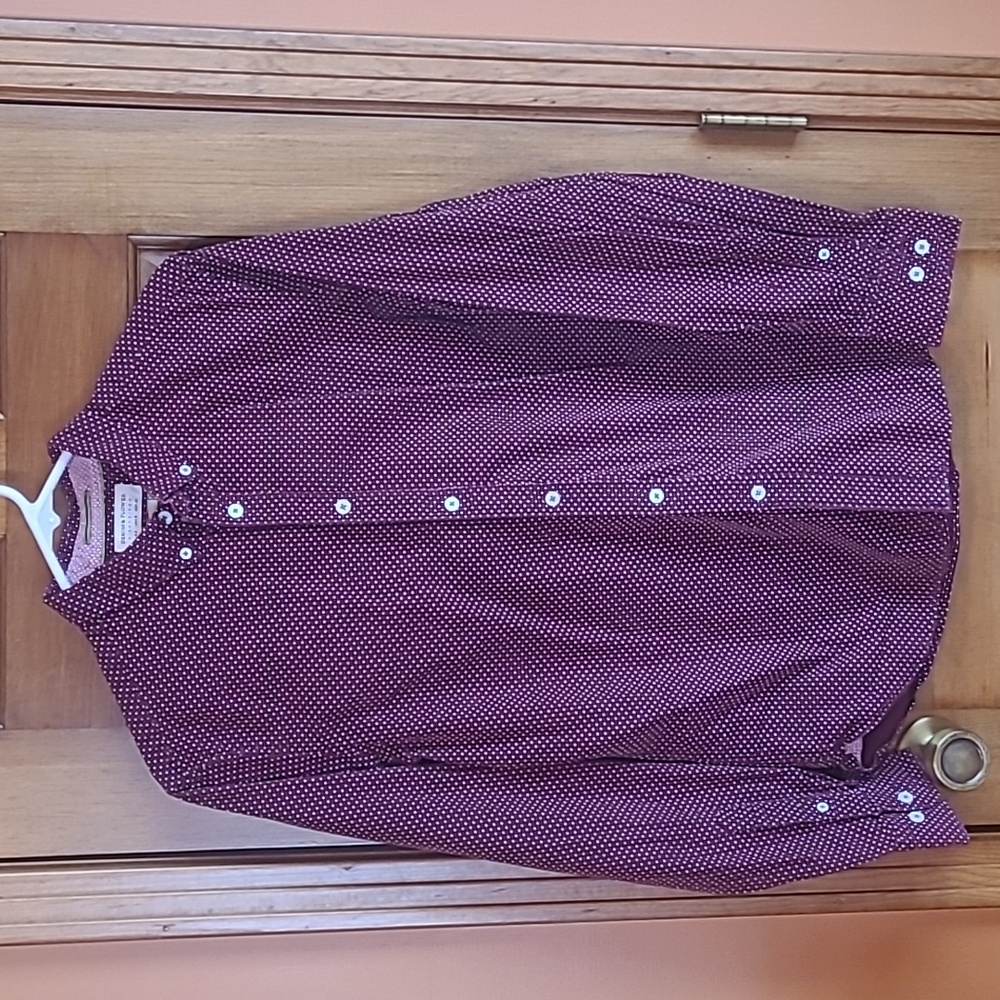 Men's Denim & Flower Button Down